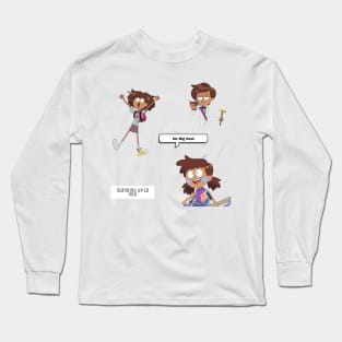 Anne from Amphibia sticker pack Long Sleeve T-Shirt